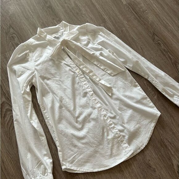 J. Crew Button Down with Tie Accent - Picture 4 of 10